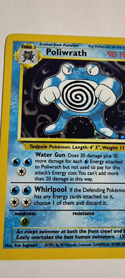Pokemon Card - Poliwrath Holo Rare Base Set 2 15/130 NM - Image 2