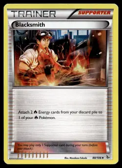Blacksmith 88/106 Pokemon Card XY Flashfire Uncommon Holo Trainer LP LK - Image 1