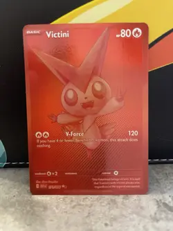 Pokemon TCG Victini Card Monochrome Black Bolt BWR 171/086 - Image 1