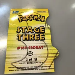 Crobat 3 of 18 DIE-CUT Johto League Champions TOPPS Pokemon Card 169 - Image 4