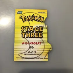 Crobat 3 of 18 DIE-CUT Johto League Champions TOPPS Pokemon Card 169 - Image 5