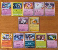 Pokemon Cards Trick Or Trade 2023 x 12 including Holo Pikachu & Houndstone - Image 1