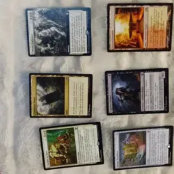 Magic: The Gathering Wizards 6 Card Lot Valiant Endeavor Sacred Foundry - Image 1