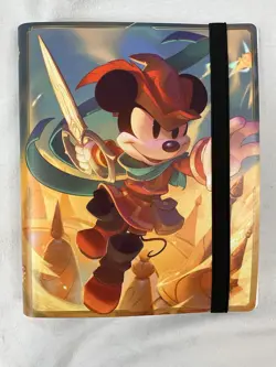 Lorcana Fabled Empty 4 Pocket BINDER ONLY Mickey Mouse Holds 80 Cards NO CARDS - Image 2