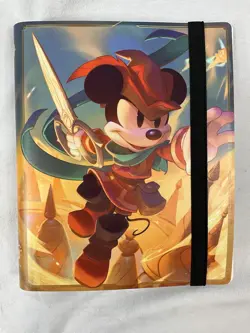 Lorcana Fabled Empty 4 Pocket BINDER ONLY Mickey Mouse Holds 80 Cards NO CARDS - Image 3