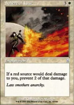 MTG magic cards 1x Sphere of Law - Foil Odyssey NM-Mint, English - Image 1