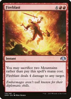 1x Fireblast NM Eng MTG - Dominaria Remastered - Image 1