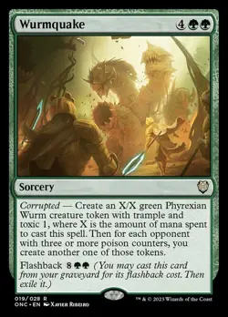 Wurmquake - Commander: Phyrexia: All Will Be One #019/028 MTG Magic The Gatherin - Image 1