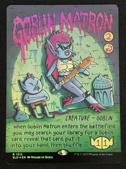1x MTG Goblin Matron (Rainbow Foil) - Secret Lair Drop Series (SLD) #1312 - Image 1