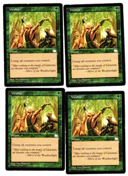 Vitalize - Weatherlight MTG Green Common Instant LP X 4 - Image 1