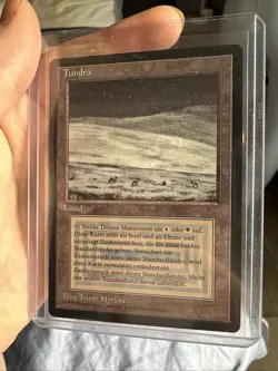 Tundra X1 Mtg German Black Border Revised Nm FBB - Image 1
