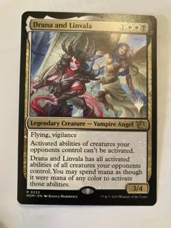 1x MTG Magic the Gathering Drana and Linvala (Promo Pack) March of the Machine - Image 1