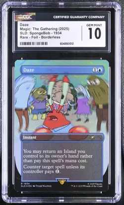 DAZE | MTG Secret Lair Spongebob: Internet Sensation | #1934 | FOIL | CGC 10 - Image 1
