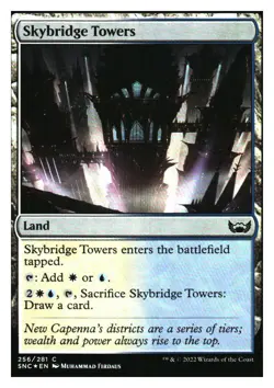 Skybridge Towers (Foil) Streets of New Capenna MTG - NM+ - Image 1