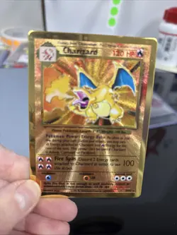 Gold Metal Charizard 4/102 - 25th Anniversary Celebrations - Pokemon Card - Image 2