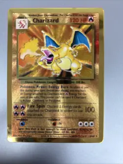 Gold Metal Charizard 4/102 - 25th Anniversary Celebrations - Pokemon Card - Image 5