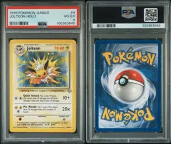 1999 Pokemon Jungle Jolteon-Holo #4 VG-EX - Image 3