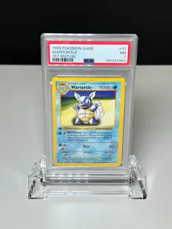 1999 Pokemon Base Set Wartortle 1st Edition 42/102 PSA 7 Near Mint Vintage - Image 1