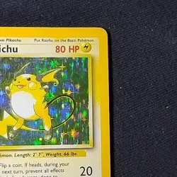 Pokemon TCG Raichu Base Set 14/102 Unlimited Holo Rare LP/LP+ - Image 3