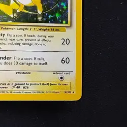 Pokemon TCG Raichu Base Set 14/102 Unlimited Holo Rare LP/LP+ - Image 4
