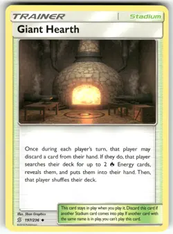 Giant Hearth SM - Unified Minds Uncommon Pokemon Near Mint or Better - Image 1