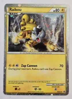 Pokemon RAIKOU HGSS19 Holo Rare Heart Gold Soul Silver Promos - Light Play 🍒 - Image 2