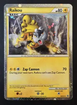 Pokemon RAIKOU HGSS19 Holo Rare Heart Gold Soul Silver Promos - Light Play 🍒 - Image 4