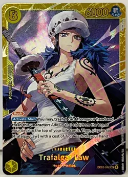 Trafalgar Law SECRET RARE EB03-062 Extra Booster One Piece Heroines Edition FOIL - Image 1