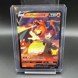 Pokemon Card Lance’s Charizard V SWSH133 Celebrations Black Star Promo NM - Image 1