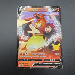 Pokemon Card Lance’s Charizard V SWSH133 Celebrations Black Star Promo NM - Image 2