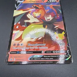 Pokemon Card Lance’s Charizard V SWSH133 Celebrations Black Star Promo NM - Image 3