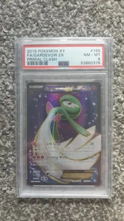 POKEMON CARD 2015 XY FA GARDEVOIR EX PRIMAL CLASH #155 GRADED PSA 8 - Image 1