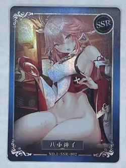 Goddess story Waifu SSR -002 card Anime Art Holo foil - Image 1