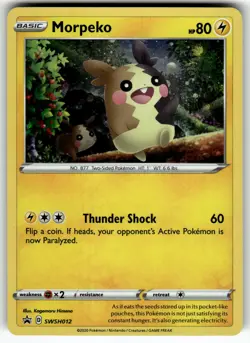 Morpeko - SWSH012 SWSH: Sword & Shield Promo Cards NM Pokemon Card TCG - Image 1