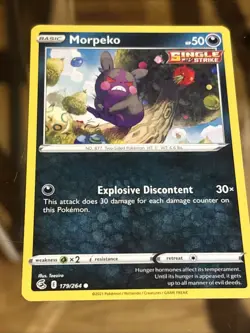 Morpeko - 179/264 - Common Fusion Strike Pokemon Card - Image 1