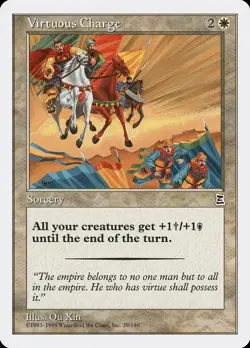 Virtuous Charge Portal Three Kingdoms NM White Common MAGIC MTG CARD ABUGames - Image 1