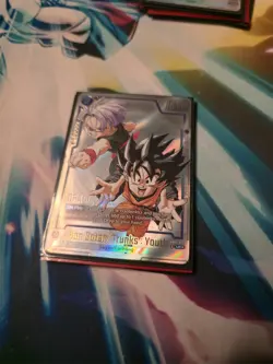 Son Goten/Trunks : Youth SB02-025 Alt Art Manga Booster 02 Dragon Ball Card Eng - Image 1
