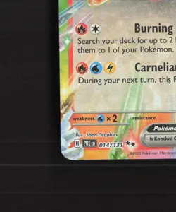 Flareon ex 014/131 Prismatic Evolutions Ultra Rare Holo Pokemon Card NM - Image 5