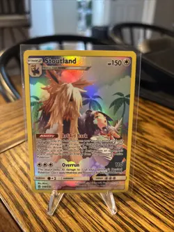 Stoutland Secret Rare Full Art Cosmic Eclipse 248/236 Pokemon Card NM - Image 1