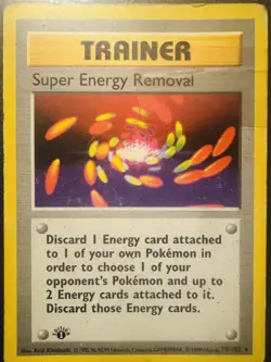 1999 Pokemon Super Energy Removal Trainer Base Set 1st Edition TCG Card 79/102 - Image 1