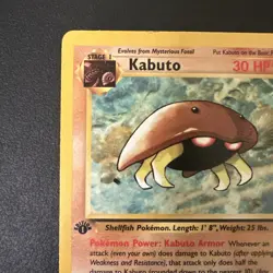 Pokemon TCG Kabuto,50/62 1st Edition,fossil set,Common Card,WOTC - Image 5