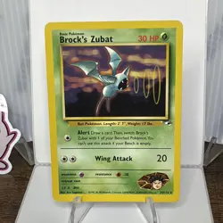 Pokemon Card - Brock's Zubat Gym Heroes 24/132 Rare - LP/MP! - Image 1