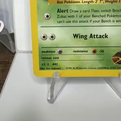 Pokemon Card - Brock's Zubat Gym Heroes 24/132 Rare - LP/MP! - Image 5