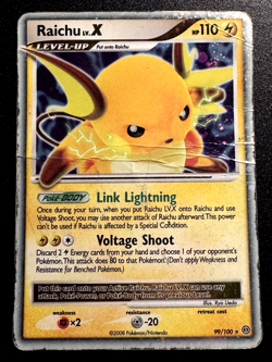 Raichu LV.X 99/100 D&P Stormfront Pokemon Card Holo Foil Rare HP- - Image 1