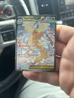 Mega Dragonite EX Pokemon TCG 370HP Full Art Holo Card 290/217 EX English - Image 2