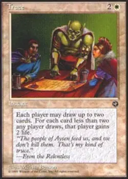 4x MTG Truce, Moderate Play, English Homelands - Image 1