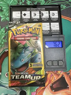 Pokemon TCG Sun & Moon Team Up Mini Booster Pack Venusaur & Celibi Sealed 7.62G - Image 1