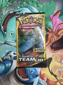 Pokemon TCG Sun & Moon Team Up Mini Booster Pack Venusaur & Celibi Sealed 7.62G - Image 5