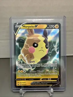 Pokemon TCG Morpeko V Sword & Shield Base Set 079/202 Holo Ultra Rare - Image 1