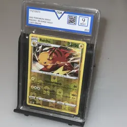 2022 POKEMON SWORD & SHIELD LOST ORIGIN #053 RAICHU REVERSE HOLO - CGA 9 - Image 1